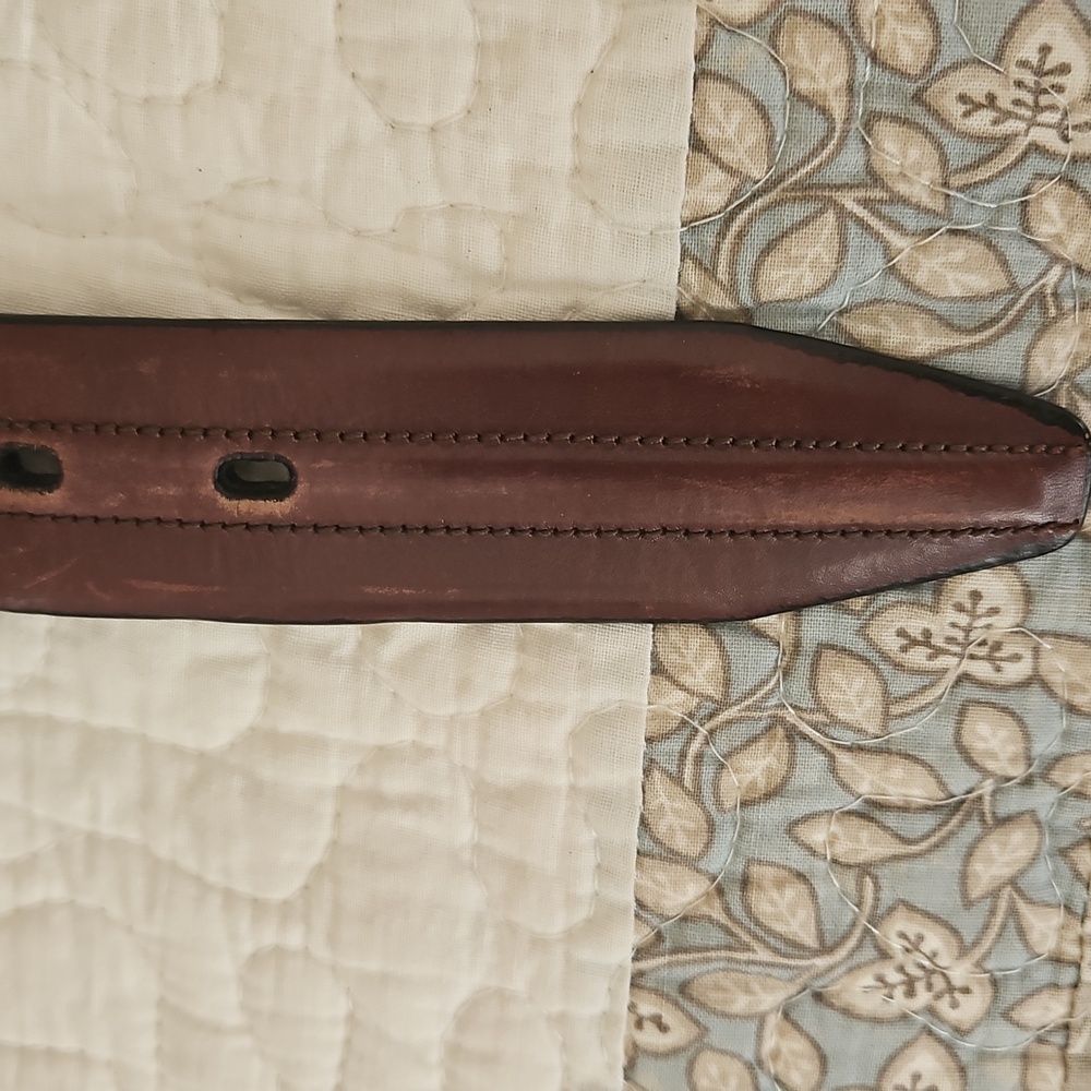 Genuine Leather Vintage Men's Brown Belt Size 36 - Picture 7 of 13